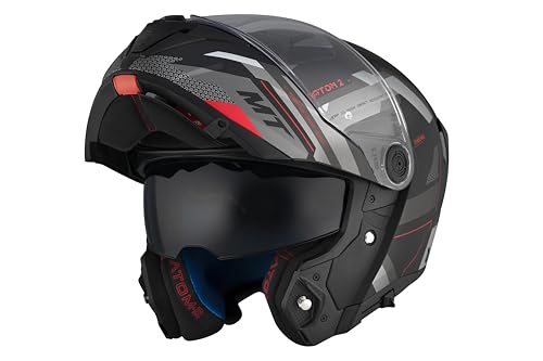 CAPACETE ARTICULADO MT ATOM 2 BAST D5 ENVIO IMEDIATO [TAMANHO: 58]