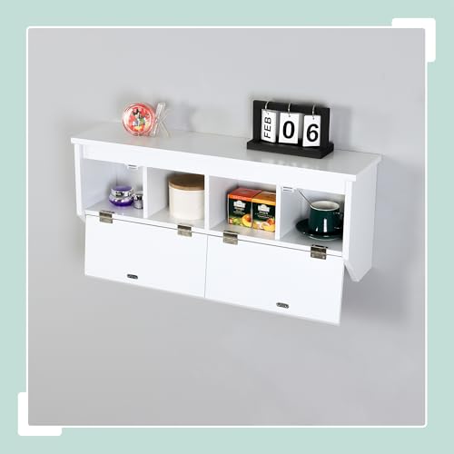 Perchero de pared moderno de madera MDF con ganchos y estante superior 5