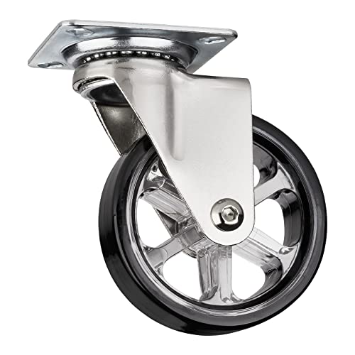 SOTECH Roulette de meuble design RAPID Roulettes Ø 75 mm noires, capacité de charge 35 Kg, hauteur 97 mm