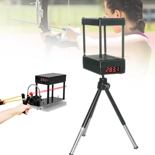 MTTXY Shooting Velocity Tester, USB Rechargeable Velocimetry Tool, 36 Sets of Data Records, Measurement Range 1-2000 m/s or (4-6500 FPS) for Tennis, Badminton, Shooting