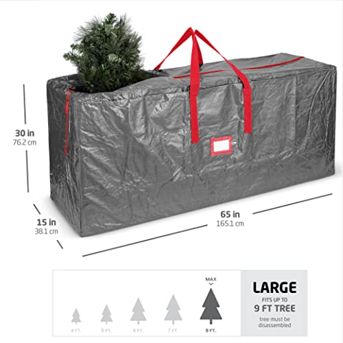 image for Zober Christmas Tree Storage Bag - Fits 9 Ft Artificial Trees - Plasti