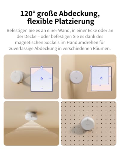 Aqara Presence Sensor FP400, Mehrzonen-Raumautomatisierung, Thread & Zigbee – Ansicht 6