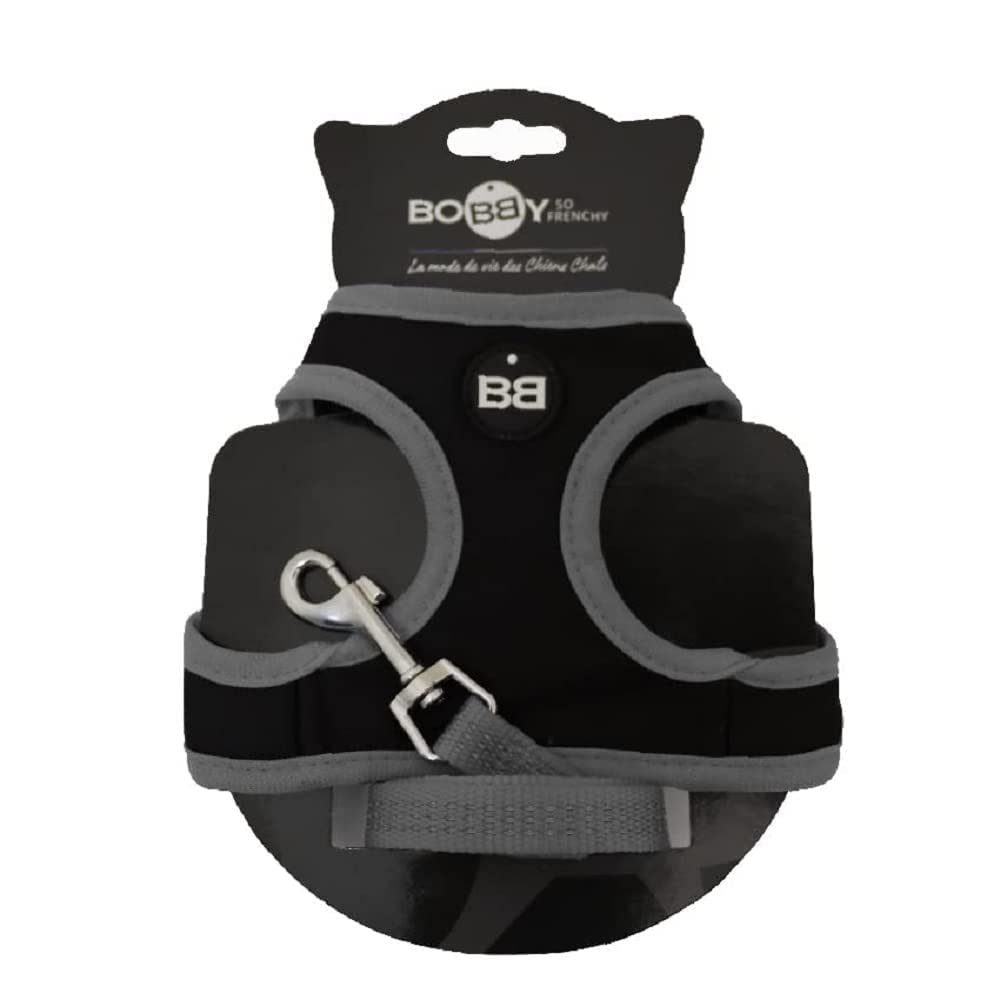 Bobby Safe Cat Harness with Leash, Harness for Extra Small Cats Puppy Cat Harness Set, Adjustable, Reflective, Black, For Cats 3-6 KG - Image 2