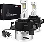 LASFIT H7 LED Bulbs for Hyundai - Tucson - Ioniq Kia-Sedona-Forte5 Regular Lights,Pro-HK5 w/Adapter-Holder-Retainer,Super Bright 6000LM 6000K Cool White, Play N Play Easier Installation(2bulbs)