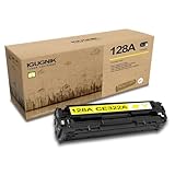 1-Pack 128A CE322A High Yield Yellow Toner Cartridge(Whit chip), Replacement for HP 128A CE322A for Color Laserjet CP1525n,CP1525nw (CE875A),CM1415fn MFP,CM1415fnw MFP (CE862A) Printer