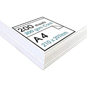 Artway Studio Fotokarton, ideaal voor presentaties, om neer te zetten en te knutselen, zuiver wit, 300 g/m², A4, 200 vellen