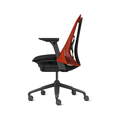 Image of Herman Miller Sayl Task Chair,Tilt Limiter with Forward Tilt,Adjustable Lumbar Support,Fully Adjustable Arms - Red