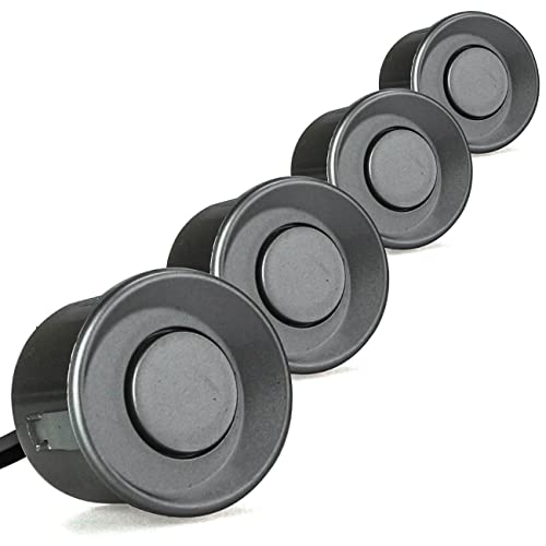 Sensor De Estacionamento Ré Presença 4 Sensores Distâncias Display Com Aviso Sonoro (Prata)