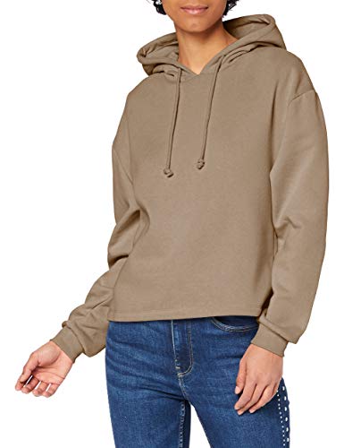 Prodotto di ottima fattura PIECES PCCHILLI LS Hoodie Noos BC Felpa con Cappuccio, Visone Argenteo, S Donna