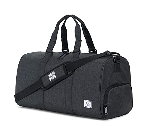 Image of Herschel Novel Duffel Bag, Black Crosshatch, Mid-Volume 33L