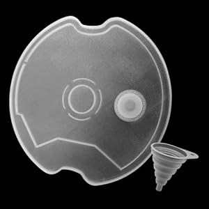 Nachfülldeckel für Miele Powerdisk Geschirrspüler Ersatzteile - Nachfüll Deckel für Miele AutoDos Powerdisk, Auslaufsicher Nachfüllzubehör Deckel für Spülmaschine Disk mit Silikonstopfen und Trichter