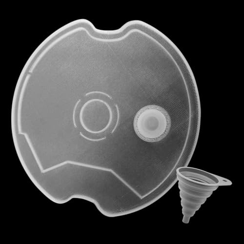 Nachfülldeckel für Miele Powerdisk Geschirrspüler Ersatzteile - Nachfüll Deckel für Miele AutoDos Powerdisk Auslaufsicher Nachfüllzubehör Deckel für Spülmaschine Disk mit Silikonstopfen und Trichter