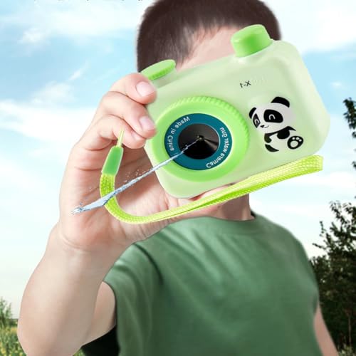 KQOZG 2 Stück Premium Wasserpistolen Set, Kamera-Wasserpistole, Wasserpistole Spielzeug für Kinder, Wasser Spritzpistole Kunststoff, Wasser Spritzpistole für Sommerpartys im Freien(Grün)