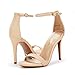 DREAM PAIRS Women's Karrie Nude Nubuck High Stiletto Pump Heeled Sandals Size 8.5 B(M) US