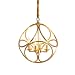Produktbild CRYGD Metall Globe Kronleuchter, Kupfermaterial Beleuchtung Hang, 4 Licht Kugel Hängende Beleuchtung-Befestigung Für Esszimmer, Schlafzimmer, Entryway