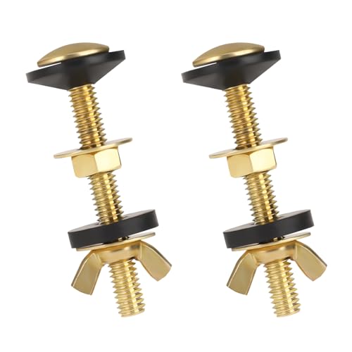 2Pcs Toliet Bolts Universal Toilet Tank to Bowl Bolts Kit Toilet Tank Bolts Heavy Duty Bolts with...