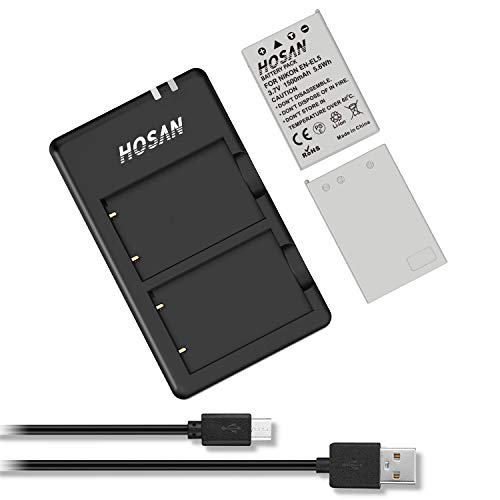 Amazon | HOSAN EN-EL5 純正互換 バッテリー 2個 + USB充電器 対応機種