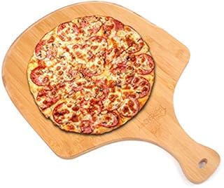ODEDEN Multifunctional Bamboo Pizza Tray/Pizza Peel,Natural Bamboo Pizza Board/Serving Tray,Pizza Paddle Spatula with Handle for Transferring Baking Pizza, Bread, Cutting Fruit.