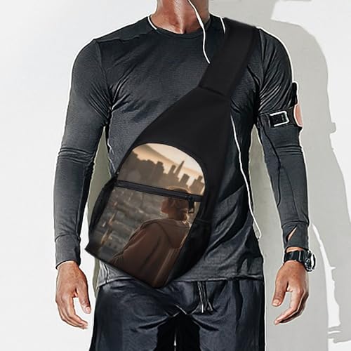 Mochila tipo sling banda cruzada para senderismo casual miniatura 7