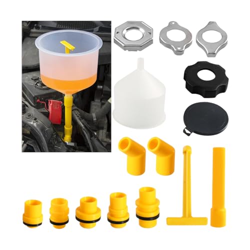 15PCS Spill-Free Car Coolant Funnel Kit