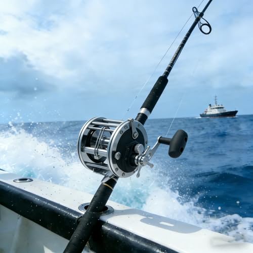 SAMOLLA Sea Fishing Reel 66Lb Max Drag Conventional Trolling Reel Freshwater Saltwater Inshore Surf Offshore Ocean Reel for Tuna Sailfish Swordfish PN400