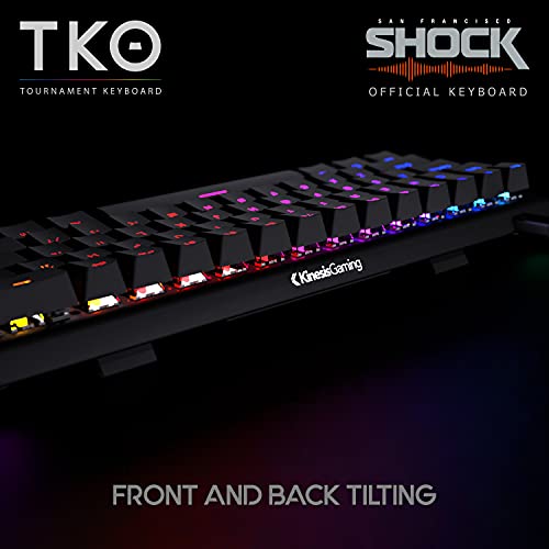 Image of KINESIS Gaming Tko Mechanical Keyboard | Linear Red Switches | 60% Layout | Split Spacebar | Hotswap | Pbt Keycaps | Aluminum Body | Sf Shock Limited Edition Travel Case, USB-C