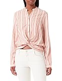 Superdry Womens W6010748A Blouse, Pink Stripe, L