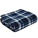 Trail maker 50x60 Throw Blankets, Plaid Fleece Throw Blankets for Bedroom, Couch, Livingroom, Chair, Pets, Outdoors