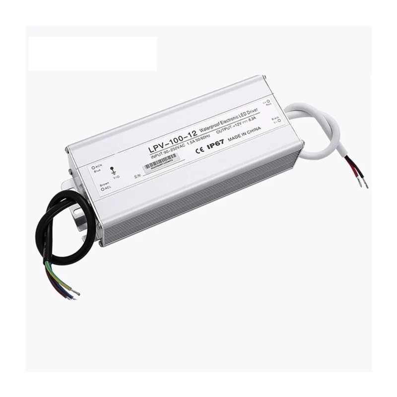 Alimentation 12V pilote LED IP67 120W LPV-120-12 pour réparer un éclairage extérieur en panne