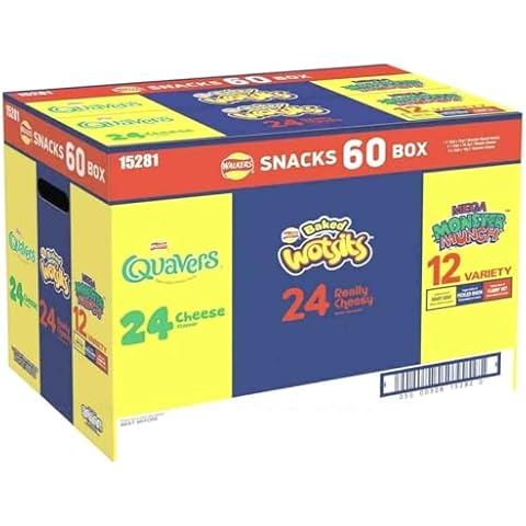 Walkers Snack Crisps Variety Box of 60 Cover