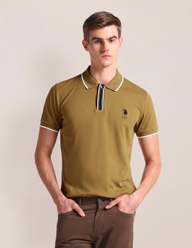 Image of Solid Slim fit Polo Shirt