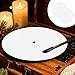2 Pcs Record Player Mat, 12 Inch Turntable Slipmat, White Felt Turntables Mat, Anti Static & Anti-Slip Platter Turntable Slipmat for Vinyl Record Players