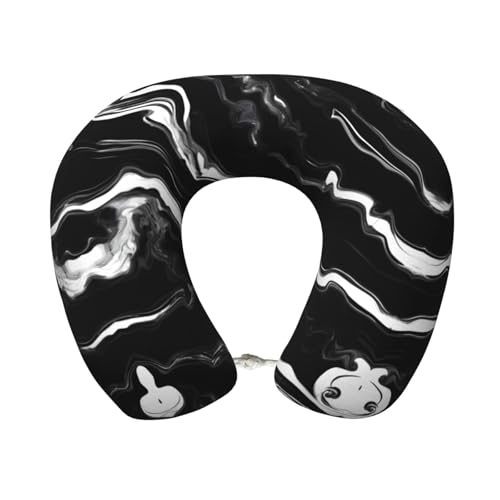 Almohada de poliéster para cuello talla única negra miniatura 1