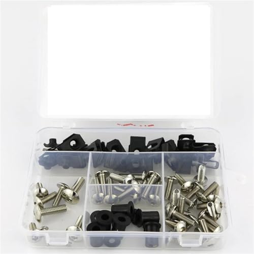 Kit Tornillos Carenado K1200LT Evita Vibraciones con Clips Acero
