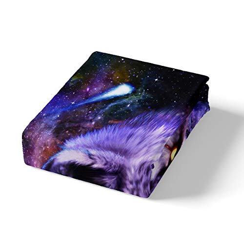 Housse de couette galaxy wolf pour la décoration de chambre garçon espace - 3