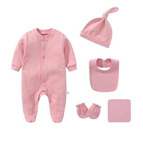 Image of IADOER Baby Unisex Baby Cotton Layette Set Gift for Baby Boys Girls Accessories Set Newborn Essentials 0-12 Months