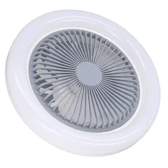 FOFY ABS Ceiling Fans With Light, 2400Lm 6000K E27 Led Enclosed Ceiling Fan With Light Remote Control, Quiet Three Gears Chandelier Fan, Simple Installation