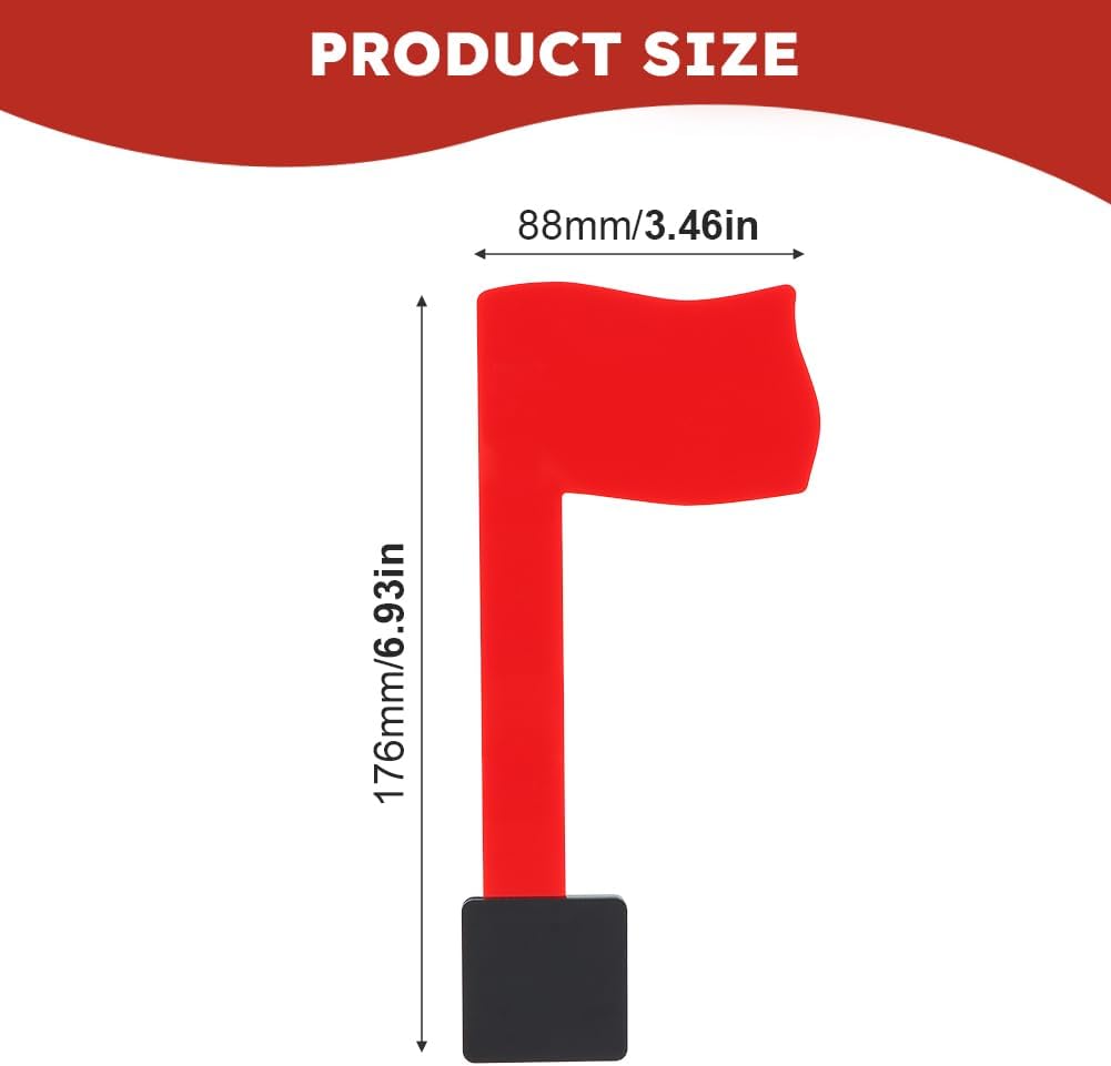 Red Mailbox Flag Replacement Kit - Professional Multi-Directional for Wall-Mount and Post-Mount Mailboxes, No Tools Required, Easy Assembly