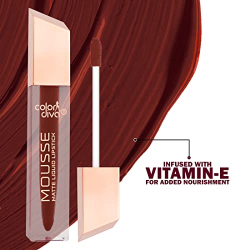 Image of Adbeni Value Pack, Mousse Matte Liquid Lipstick With Eyeliner & Mascara, 5.5ml Each | Long Lasting, Water & Smudge Proof, Light Weight, 14 Hour Long Stay, Pack Of 3 (Sizzling Slayer 197)