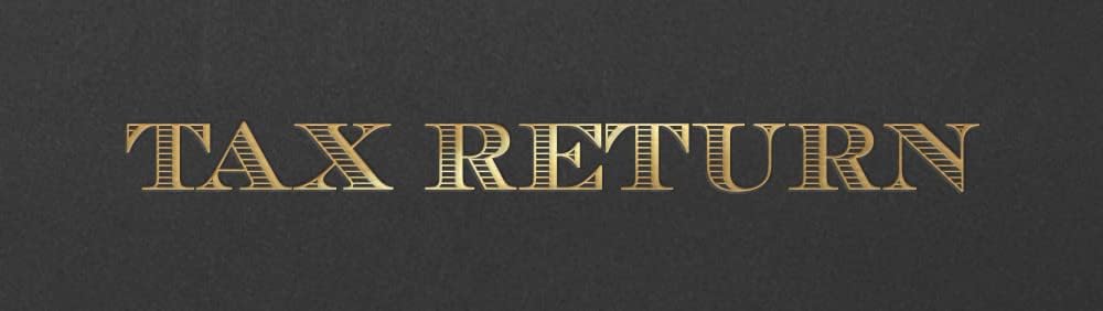 The Gallery Collection, 50 Count, Black, Tax Return Pocket Folders, Gold Foil with Customizable Labels, for Tax Professionals (9 x 12)