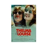 Poster sur toile Thelma et Louise pour décoration de chambre à coucher, de sport, de bureau, de chambre, de décoration, cadeau 20 × 30 cm, sans cadre style 1