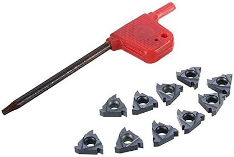 Lathe Tools 10pcs 11ER A60 Carbide Inserts Male Thread Blade