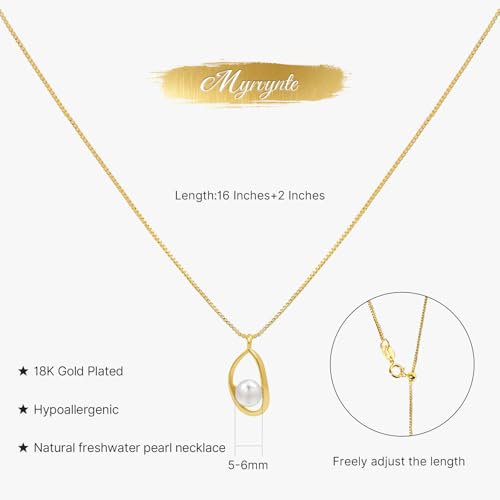 Pearl Necklaces for Women,Charm Choker Necklaces with Natural Freshwater Cultured Pearls,Dainty Pendants Necklaces Daily Wear or Fashion Gift for Women2