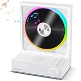 HOTT CD Player Portable Bluetooth 5.3 Desktop CD Player with Colorful Lights Portable CD Player with Speakers,Support TF Card,Transcription, Timer, LED Screen CD Players for Home