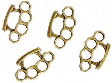 10pcs Antique Brass Knuckle Duster Charms Pendants Connector Jewe...