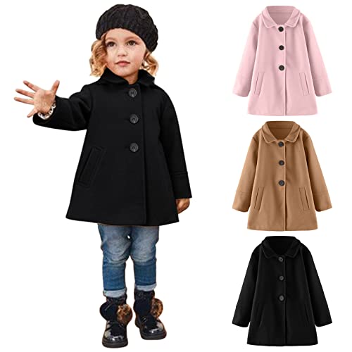 Betadog Toddler Girls Long Sleeve Winter Windproof Coat Jacket Kids Warm Outerwear Jacket 4t Girls (A-Pink, 2-3 Years)