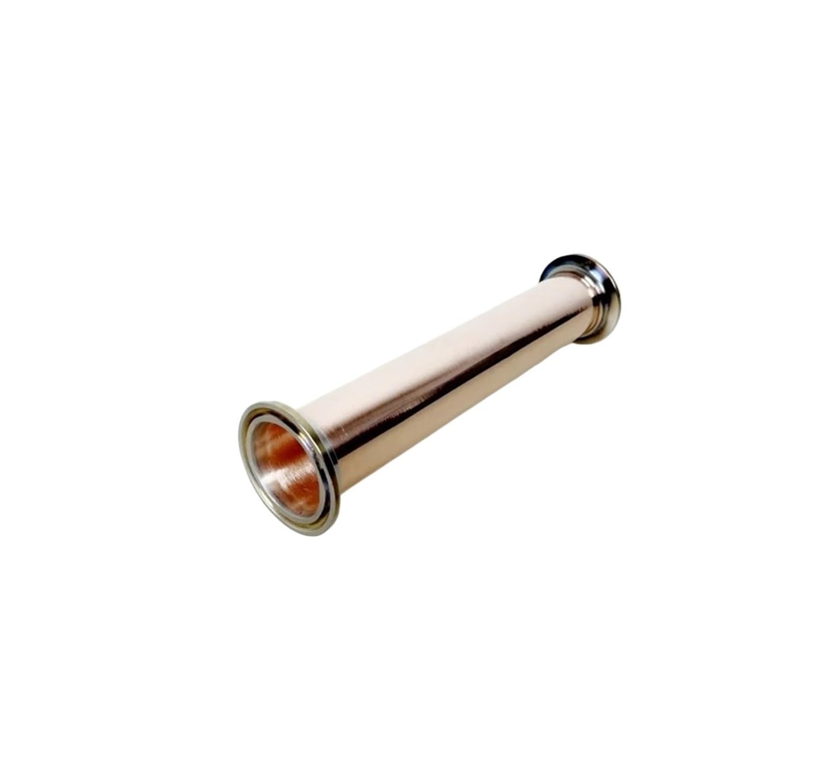 Tubo tubería sanitaria de triple carrete Tubo/tubería de cobre sanitario de triple abrazadera de 3" (76 mm) de diámetro exterior 91, longitud 10" (250 mm), espesor 2 mm, tubería de cobre de triple abr