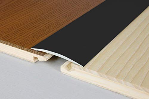 Preisvergleich Produktbild 1 Meter / Übergangsprofile / Alu / rostfrei / Effector / 1000x60x5mm / A70SK / schwarz