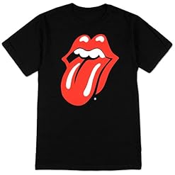 Rolling Stones, The T Classic Tongue hommes-shirt en noir - Les Beatles, Paul McCartney, John Lennon, RIngo Starr, George Harrison