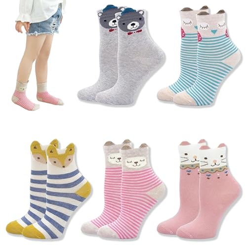 Calcetines antideslizantes para niños, calcetines térmicos antideslizantes, calcetines térmicos para niños, calcetines divertidos de animales, calcetines divertidos de colores, calcetines de algodón
